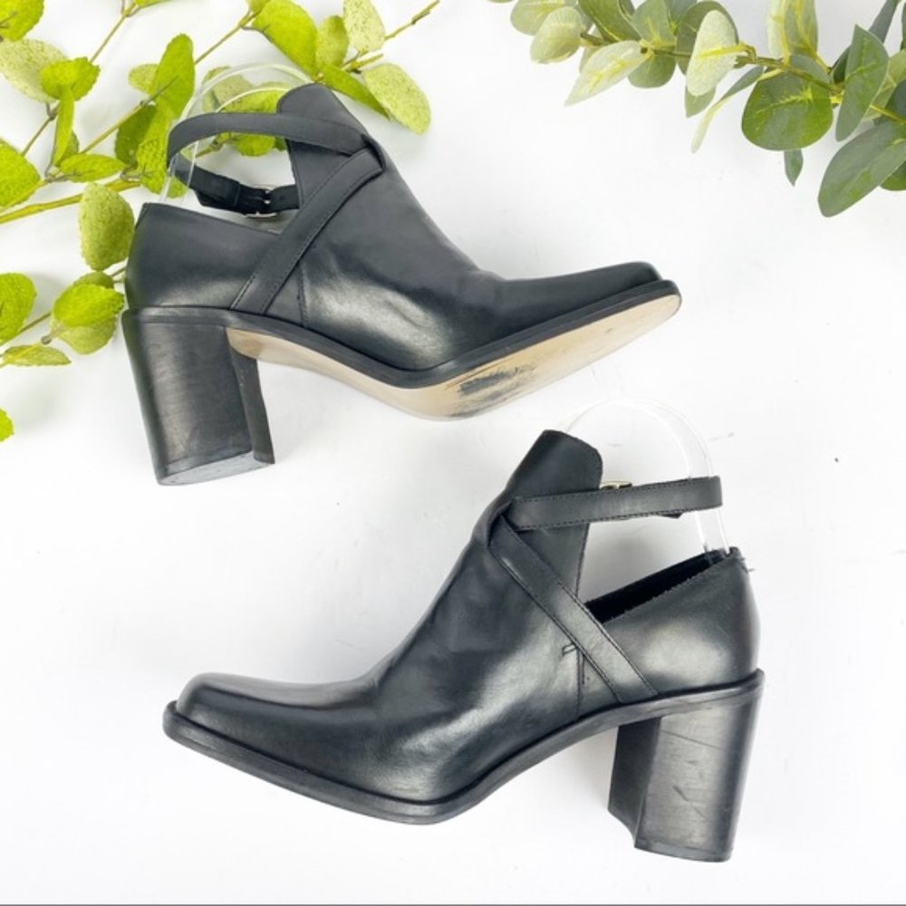 Steve Madden Bootie Square Toe Block Heel In Black - image 4